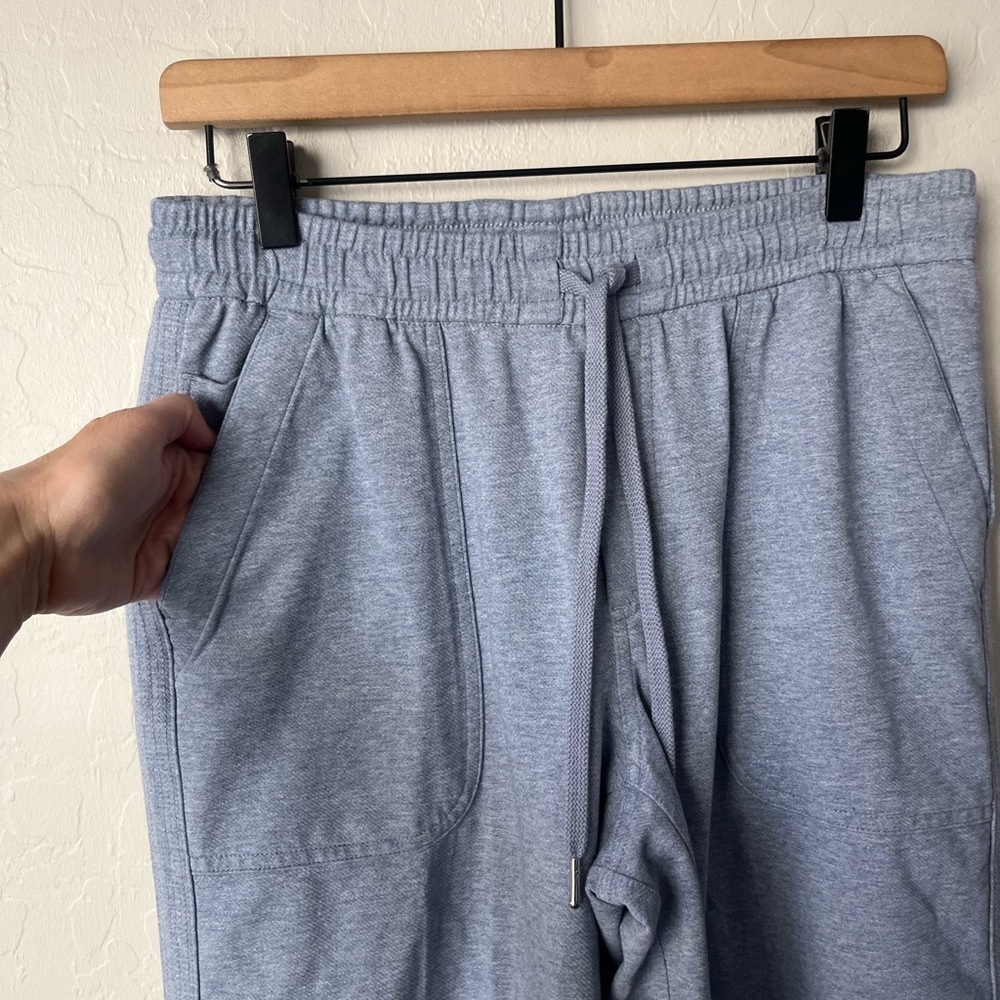 Athleta farallon heathered wide leg crop joggers 8 - Picture 5 of 10